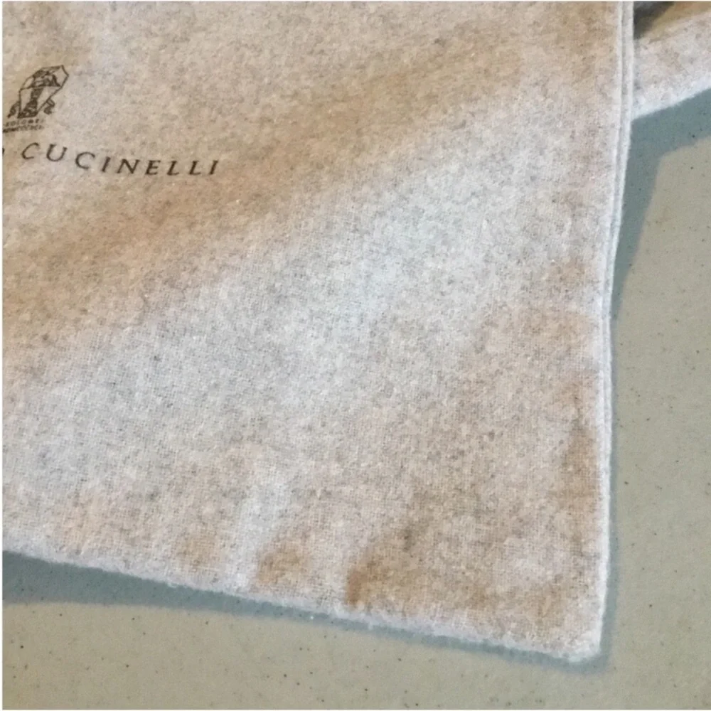 BRUNELLO CUCINELLI EMPTY BOX WITH ONE NEW DUST BAG LABELS ATTACH ON ONE SIDE